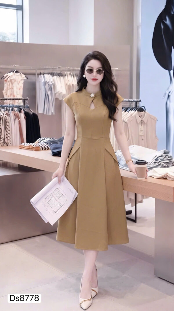 Đầm Vintage Thêu Tay Bản Tình Ca Mùa Thu -ds8778