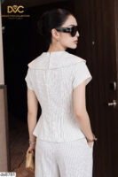 Bộ CÔNG SỞ Sọc Kẻ Sailor Peplum Cổ Điển - DS8781